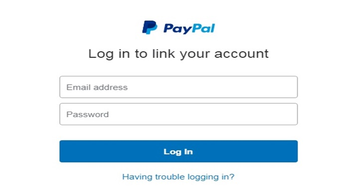 Đăng nhập để liên kết với Paypal